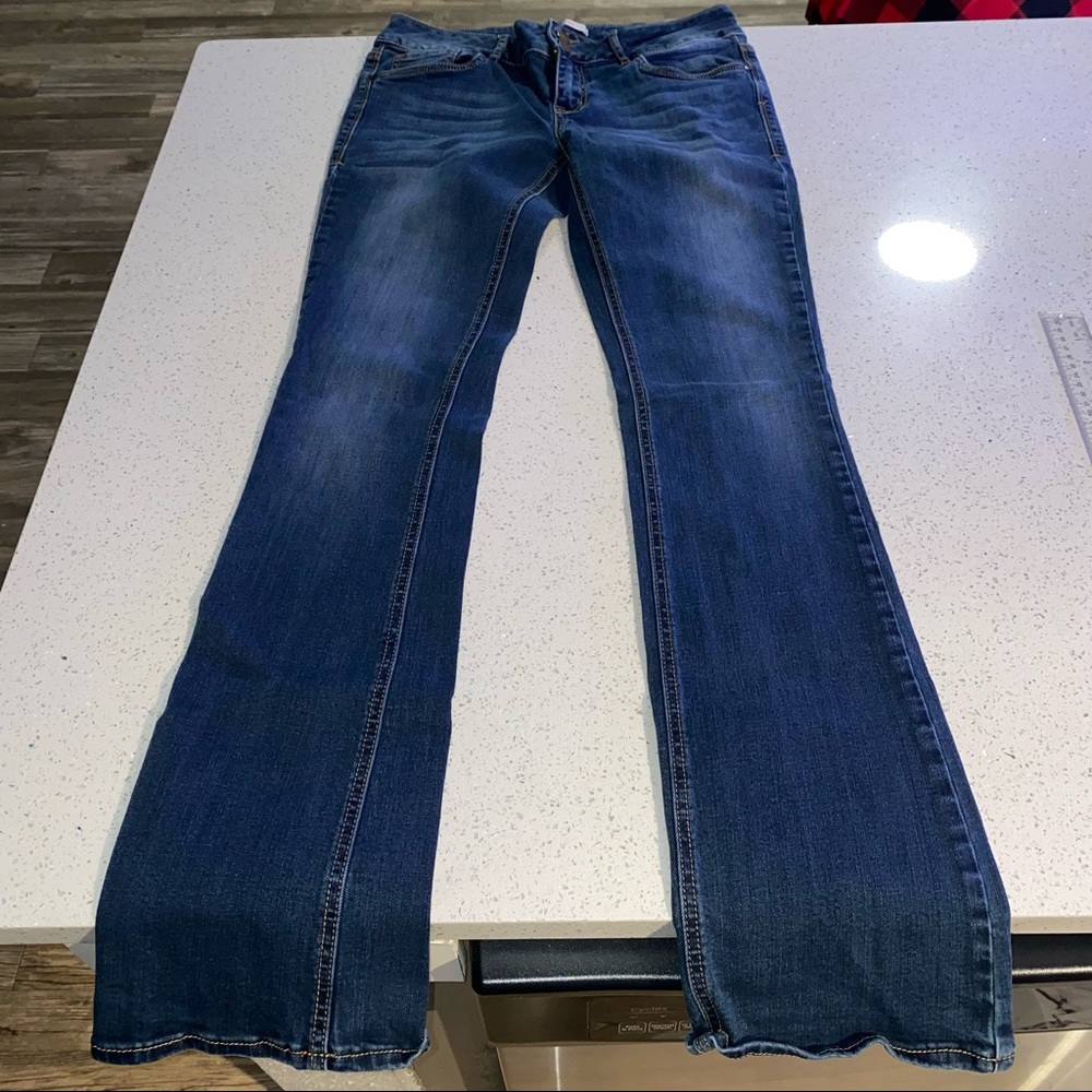 Refuge bootcut stretch dark wash jeans